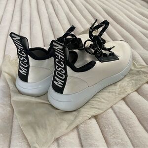 Moschino Women's Black and White Sneakers